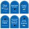 Big Dot of Happiness Blue Graduation Party Signs with Stand Set, Table Sign Bundle Food, Drinks, Cards Gifts, Guestbook, Advice Wishes, Favors, 6 Ct